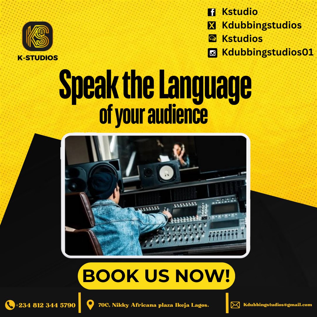 kdubbingstudios's tweet photo. Friday Funday — Let’s Get It Done!

Ready to give your project the professional dubbing it deserves? 

Reach out to us today and let's create something extraordinary!

#kstudio 
#nolanguagebarrier 
#dubbingstudio 
#joyfultimes
#TellYourPapa 
#FridayVibes https://t.co/ZuS2Xz31Rh