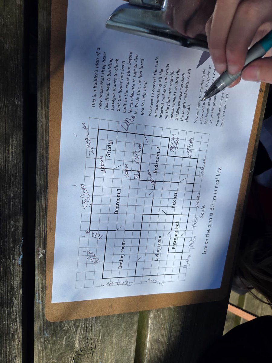 Brynmawrmaths's tweet photo. Year 7 working in the scale drawing of a house in the sunshine today @Brynmawr_school https://t.co/Vsiq5DkGnH