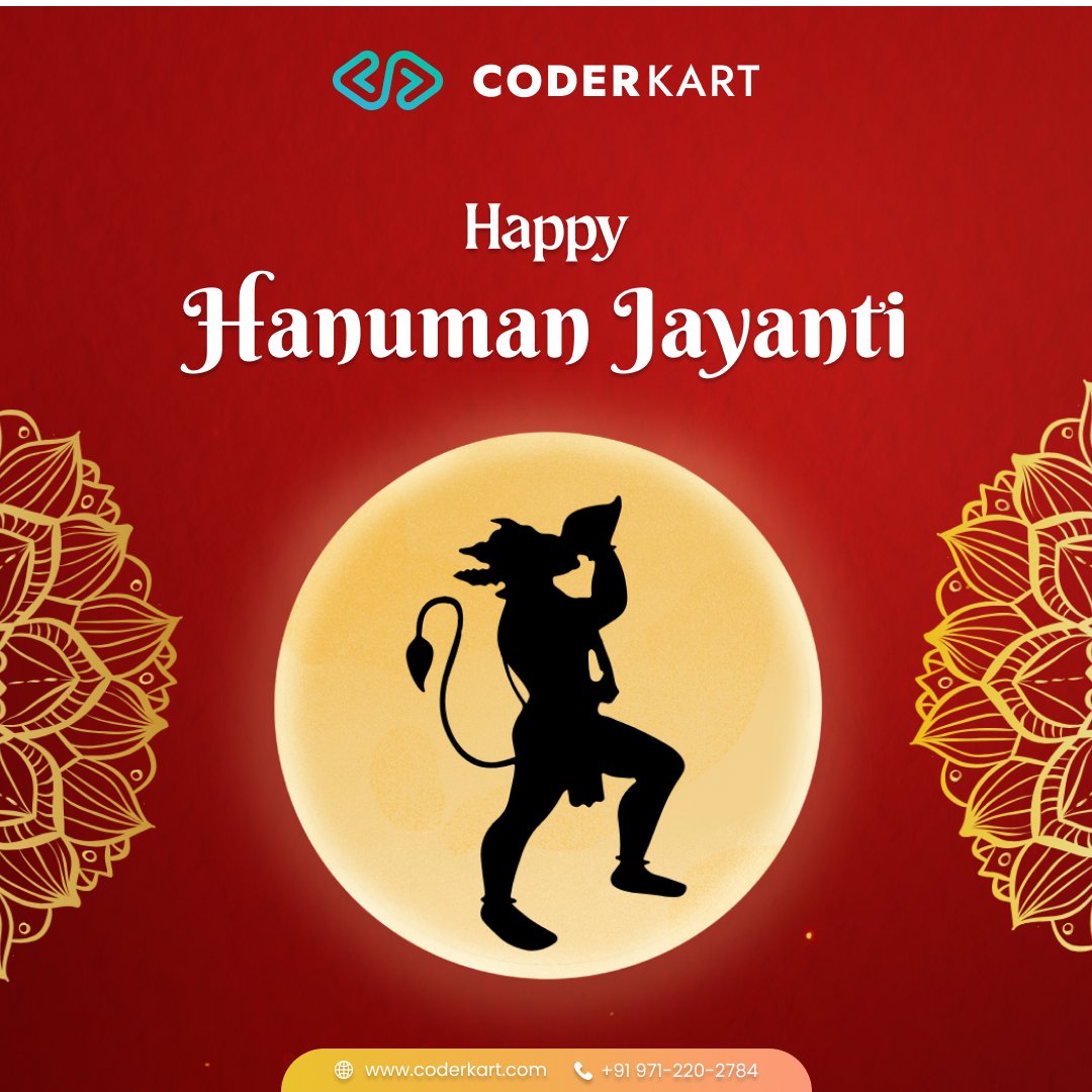 coderkart's tweet image. Power. Devotion. Protection. All hail Bajrang Bali!🙏

#hanuman #hanumanji #hanumanjayanti #coderkart #HanumanJayanti2025 #hanumanjayanti