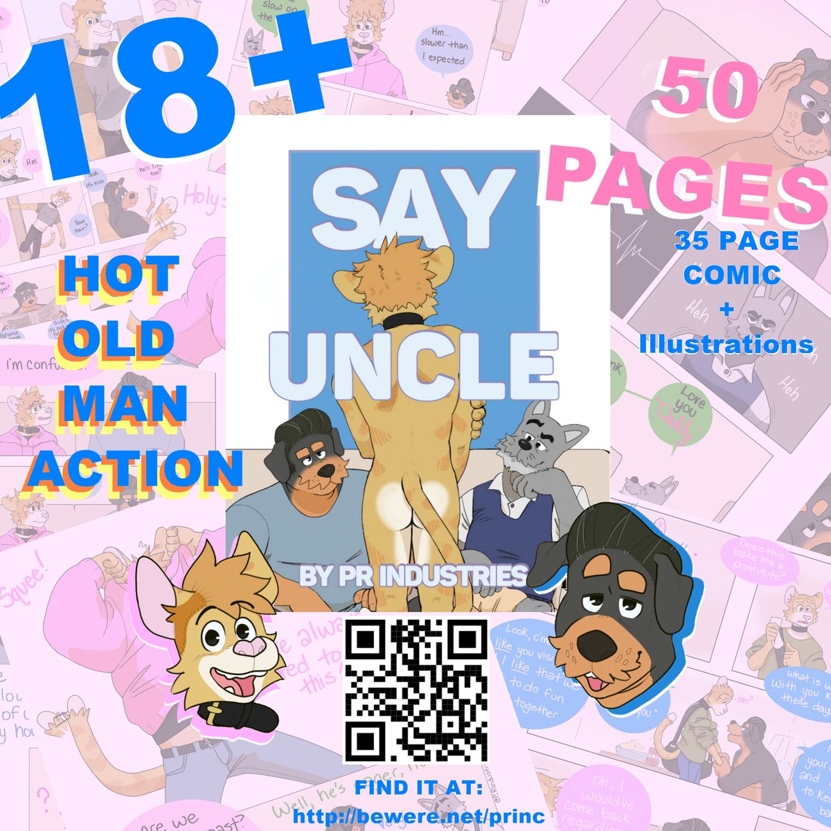 prindustries (@p_rindustries) on Twitter photo If you enjoy the antics of Chuck and Will, you should check out my book "Say Uncle" (and it's prequel "Yes Daddy") from <a href="/BewereBooks/">Bewere Books</a>
Combined, they feature over 70 pages of old man action, light BDSM, and general teasing.
Order your copy today!
bewere.net/princ If you enjoy the antics of Chuck and Will, you should check out my book "Say Uncle" (and it's prequel "Yes Daddy") from <a href="/BewereBooks/">Bewere Books</a>
Combined, they feature over 70 pages of old man action, light BDSM, and general teasing.
Order your copy today!
bewere.net/princ