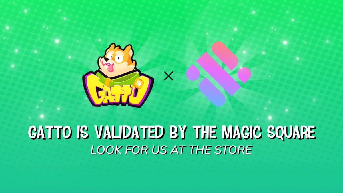 Gatto at the Magic Store! 🪄🎆

Thanks to your votes, we passed community verification and you can now find us in the Magic Square store. Yay!
