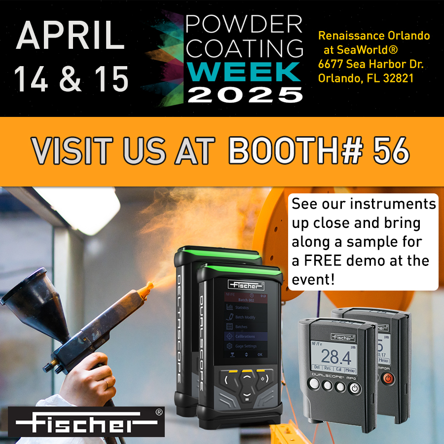 ✨✨ POWDER COATING WEEK IS JUST AROUND THE CORNER! ✨✨
#PowderCoatingWeek 2025 is coming to Orlando Florida this April 14 &amp; 15, and we'll be there! 
Our handheld devices will be on hand, so bring along a sample and we'll test it for free at our booth during the event! 😃