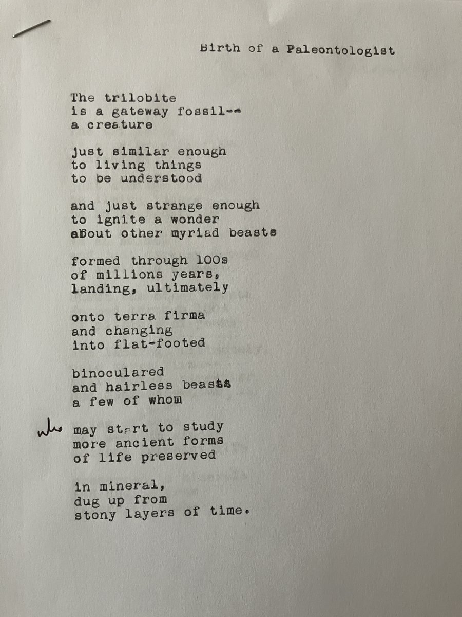 Needs some revision--but a first draft of the possible origin story for a paleontologist.