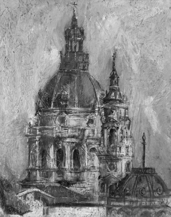 Art of the Day: "St. Stephen's Basilica Monochrome". Buy at: ArtPal.com/dorastork?i=24…