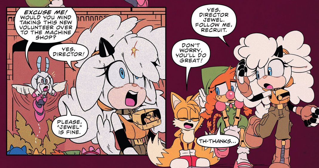 JewelLoveDaily's tweet photo. Happy 7th anniversary to one of Jewel's best employees Lanolin the Sheep!

Sources: Issue 37, Issue 41, Issue 76

#JeweltheBeetle #LanolintheSheep #IDWSonic https://t.co/OvtC2x7qDZ