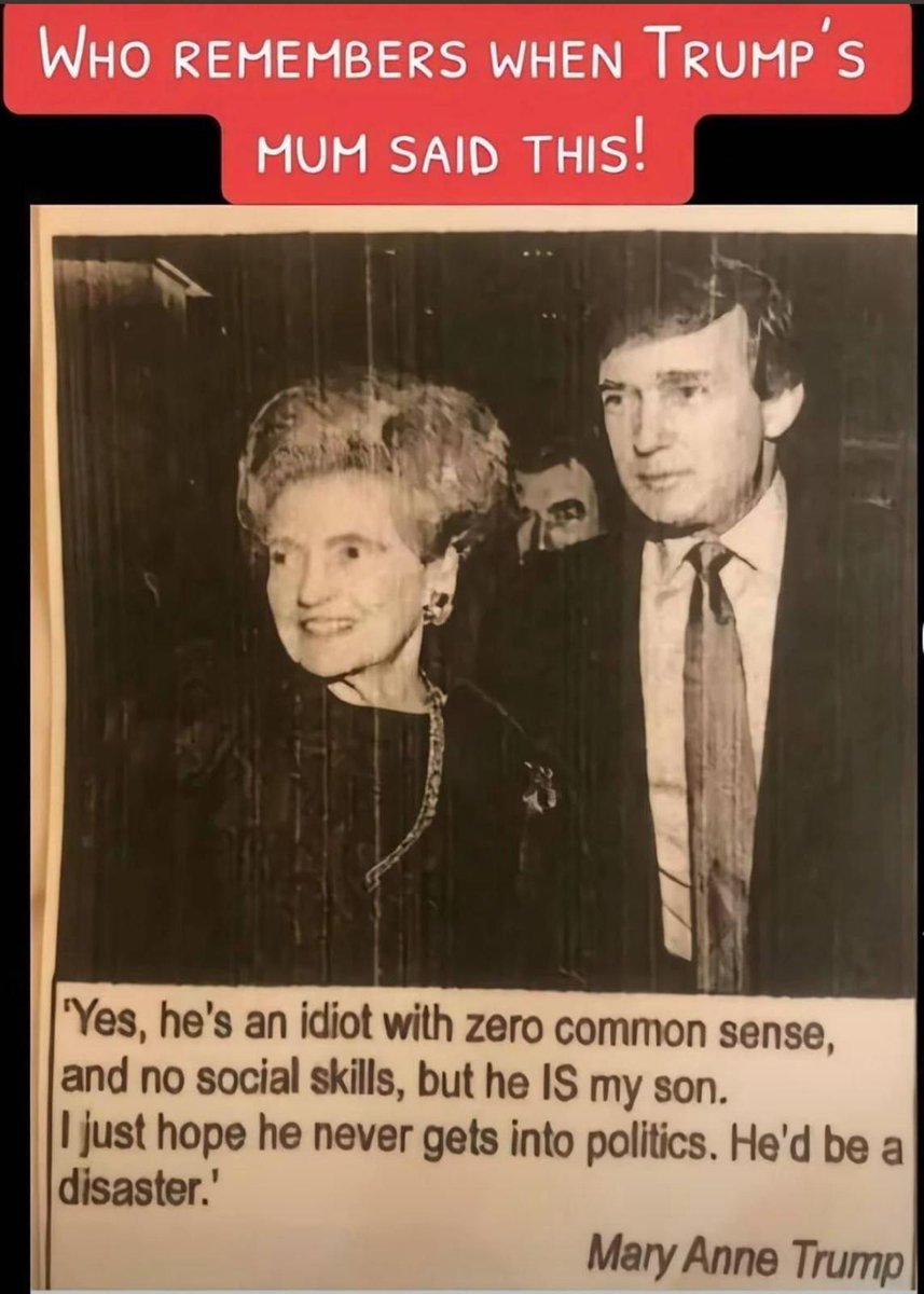 His Ma knew.........