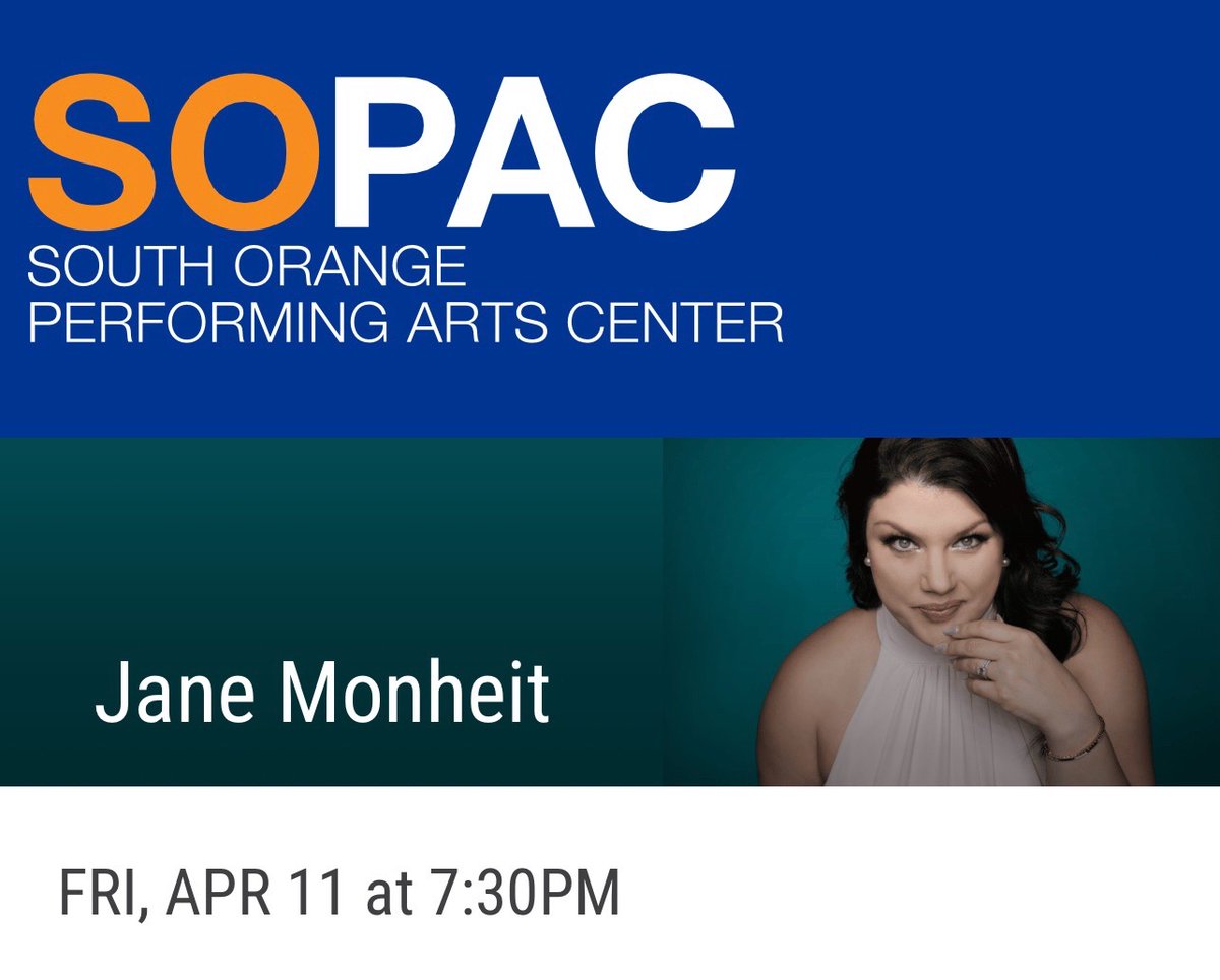 JaneMonheitFans's tweet image. ✨TONIGHT!✨

✨⭐️🌟👑🌟⭐️✨
#SouthOrange, #NJ
🎙Jane Monheit!🎙
📅 11th April  📅
📍SOPAC📍
🎟️👇
sopacnow.org/events/jane-mo…