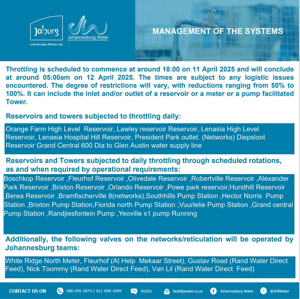 Johannesburg Water tweet media