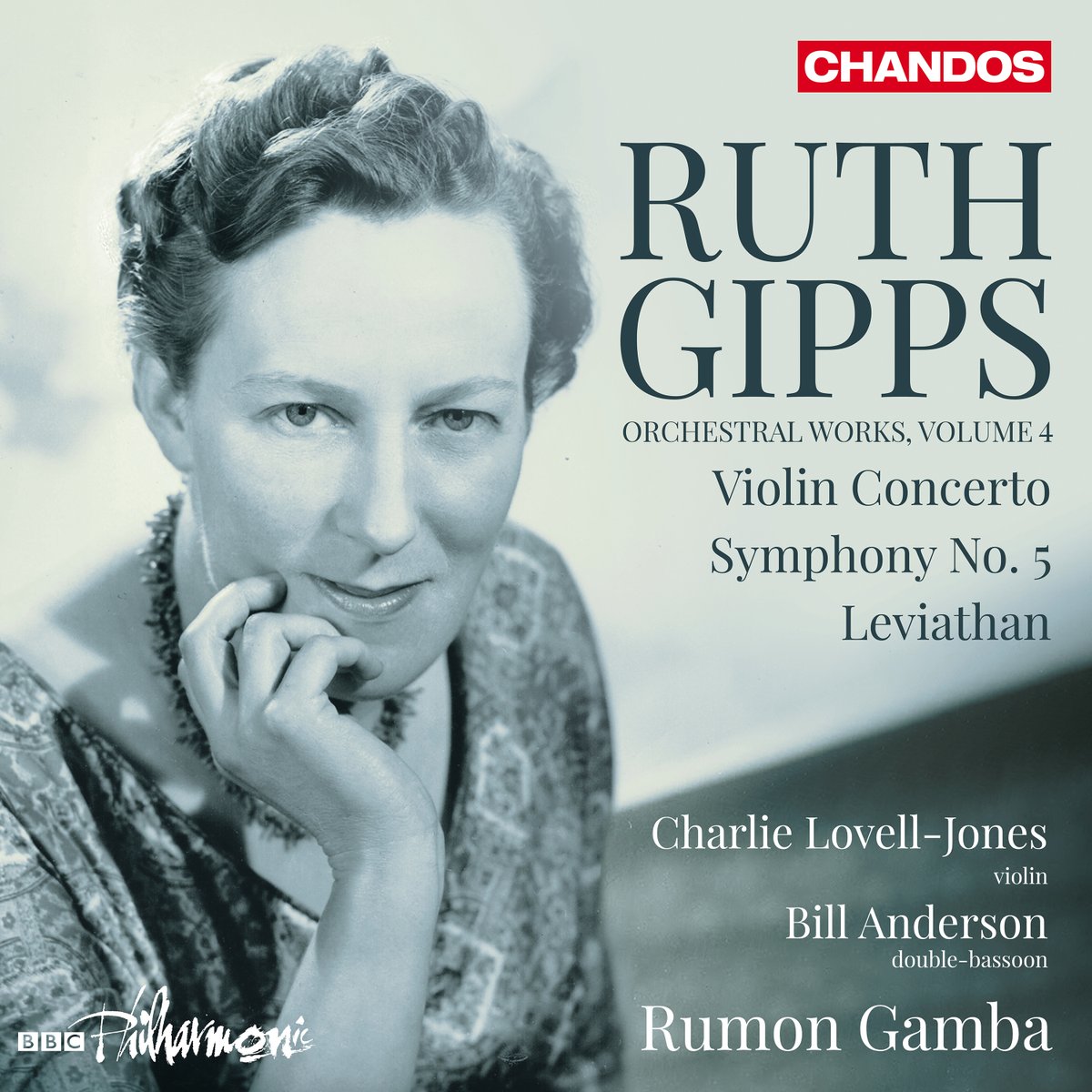 ChandosRecords's tweet photo. The latest volume of Ruth Gipps Orchestral Works is here! 🎻✨

@Rumongamba's exploration of the music of Gipps continues with these world première recordings of the Fifth Symphony, Violin Concerto, and Leviathan, performed by the @BBCPhilharmonic.

🎶💿 https://t.co/7jWsFvVaW5 https://t.co/7EihFmwsdk