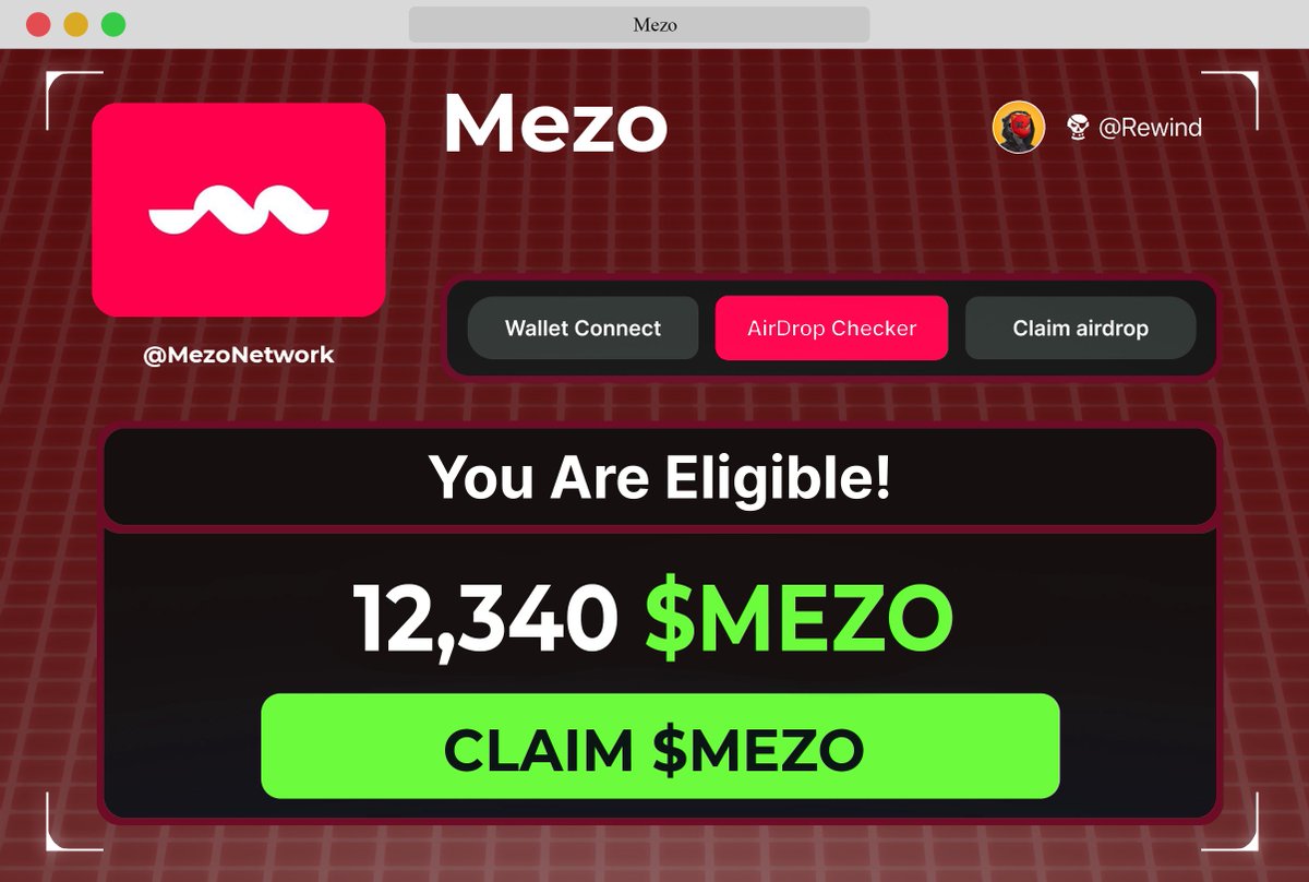 $MEZO Airdrop CONFIRMED!🪂

Is Dropping SOON

Time: 8 min
Cost: $0

Follow this step-by-step guide 🧵👇