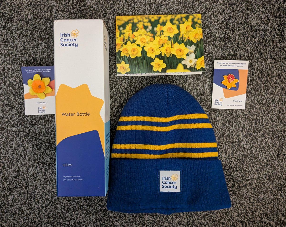 .<a href="/IrishCancerSoc/">Irish Cancer Society</a> were nice enough to send a little care package as thanks for the charity streams (<a href="/ICSHeroes/">ICSHeroesFromHome</a>)!  

It was another great week, the highlight of the streaming year for me, and I look forward to doing it again.