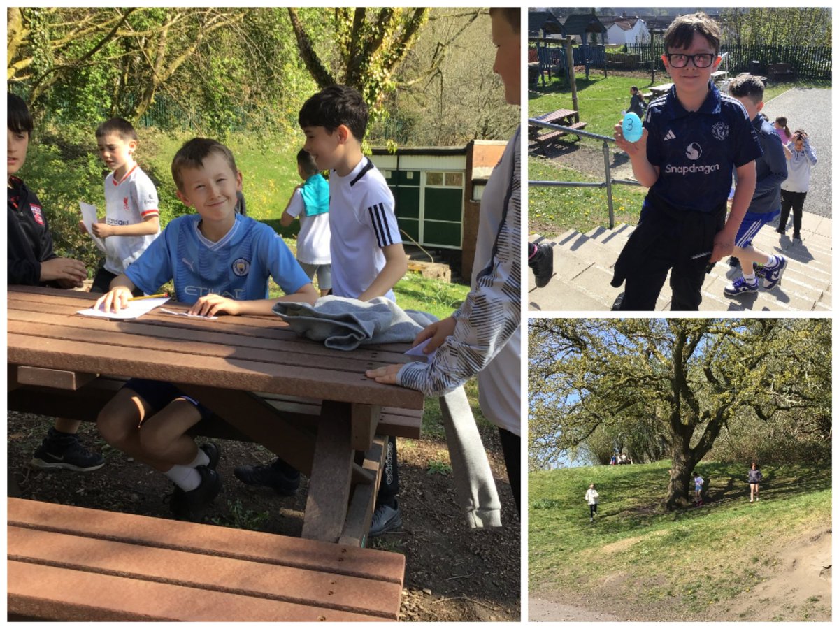 Year 5/6 have had a great morning with lots of Easter fun.

They enjoyed using their prior learning to answer questions related to fractions to complete the egg hunt.

Pasg Hapus Pawb! 🐰🐣