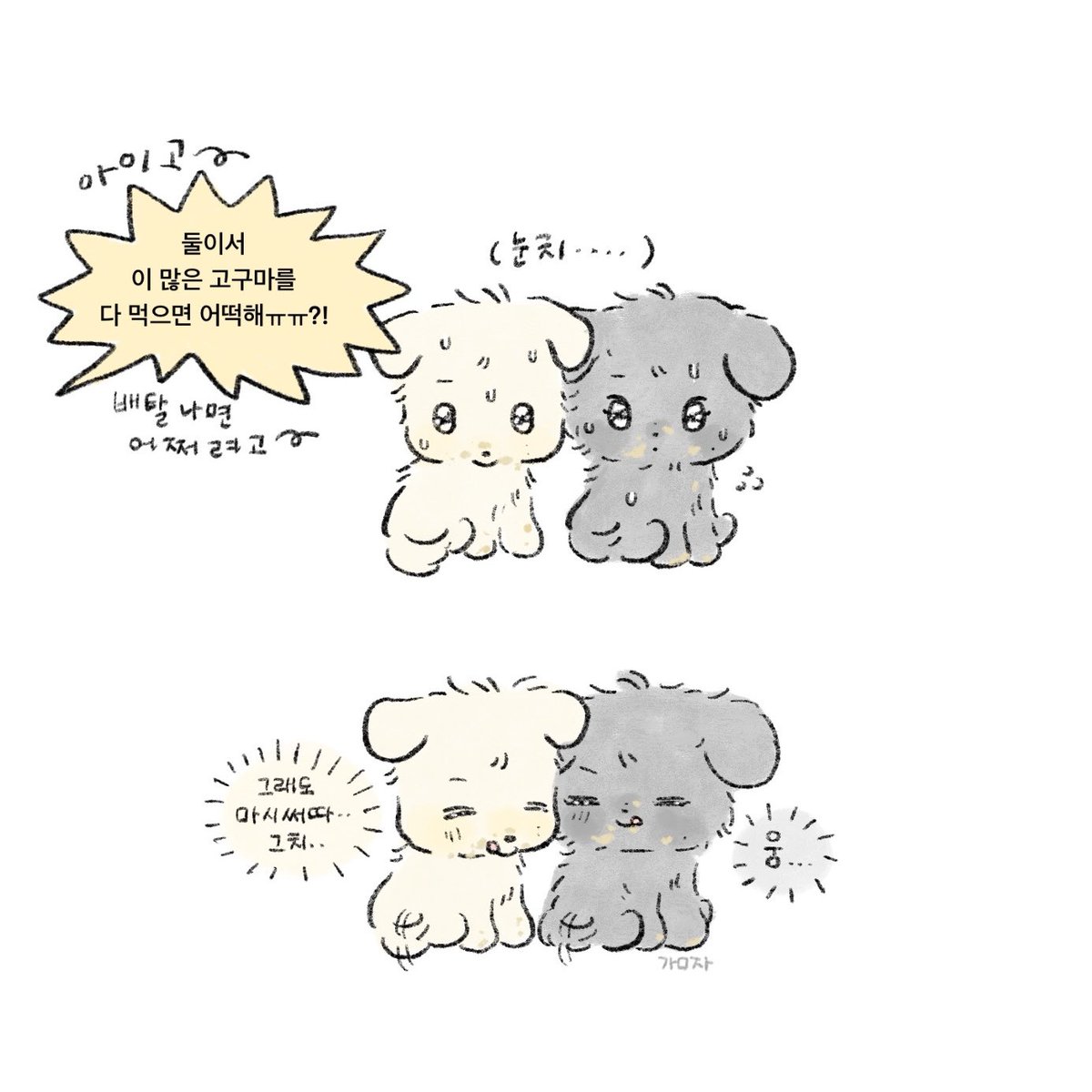 gamzazmag's tweet photo. 고구마 도둑🐶🍠 https://t.co/VGBc1A8yb3