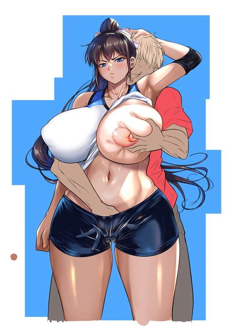 塗り2日目。スパッツむんずー 