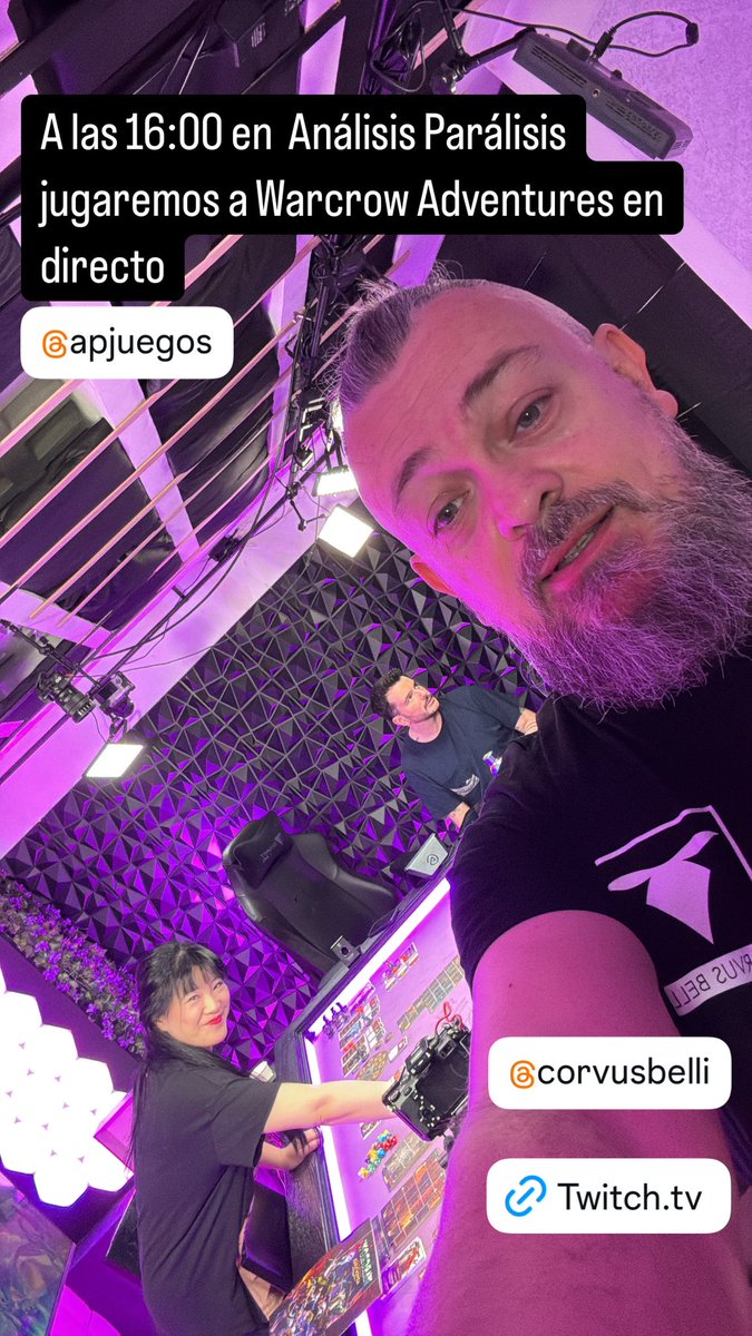 A las 16:00 en análisis parálisis jugamos a Warcrow Adventures en directo <a href="/APJUEGOS/">Análisis-Parálisis</a> <a href="/corvusbelli_/">Corvus Belli Official</a>  twitch.tv/analisisparali…