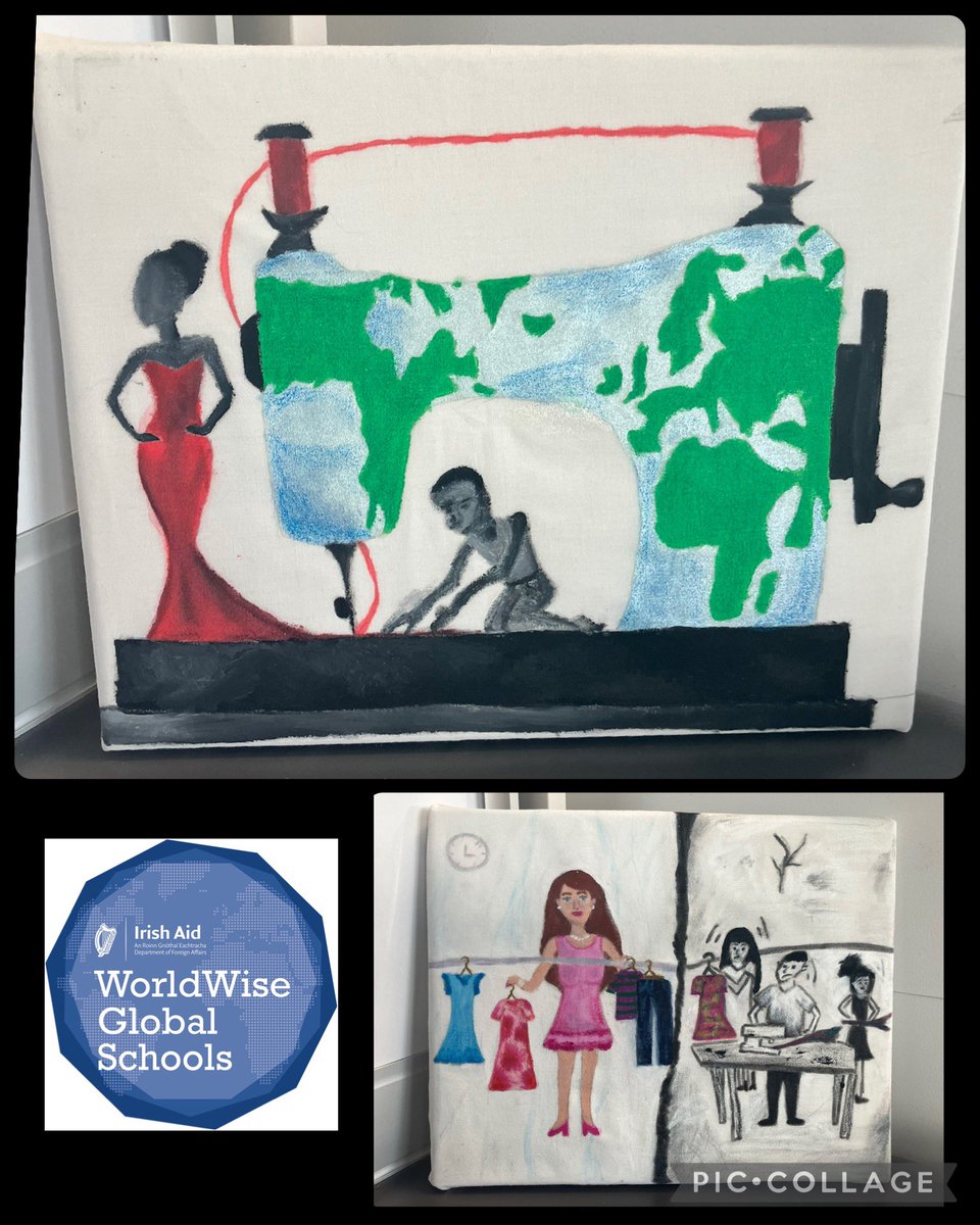 Mungret CC Home Ec (@mcchomeec) on Twitter photo Lovely fabric painted images on canvas by some of our very talented TY students that are involved in our WWGS project. #fastfashion <a href="/mungretcc/">Mungret CC</a> Lovely fabric painted images on canvas by some of our very talented TY students that are involved in our WWGS project. #fastfashion <a href="/mungretcc/">Mungret CC</a>