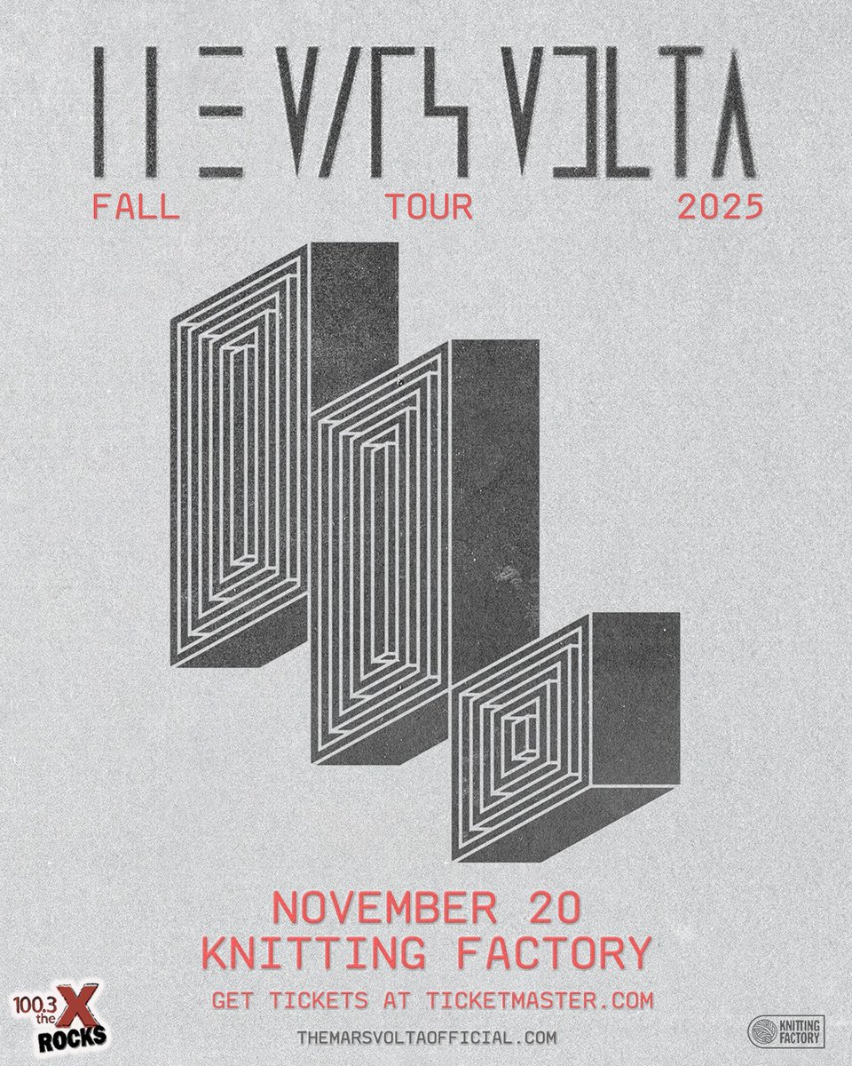 100.3 The X Rocks (@xrocksboise) on Twitter photo WOW! JUST ANNOUNCED: 100.3 The X Presents <a href="/themarsvolta/">THE MARS VOLTA</a> Nov 20th at <a href="/knitboise/">Knitting Factory Boise</a> as a part of the #30thanniversaryConcertseries with tickets going on sale NEXT Friday at 10 AM. Keep listening to the X for your chance to win tickets and experiences with your favorite X Rock Artists! WOW! JUST ANNOUNCED: 100.3 The X Presents <a href="/themarsvolta/">THE MARS VOLTA</a> Nov 20th at <a href="/knitboise/">Knitting Factory Boise</a> as a part of the #30thanniversaryConcertseries with tickets going on sale NEXT Friday at 10 AM. Keep listening to the X for your chance to win tickets and experiences with your favorite X Rock Artists!