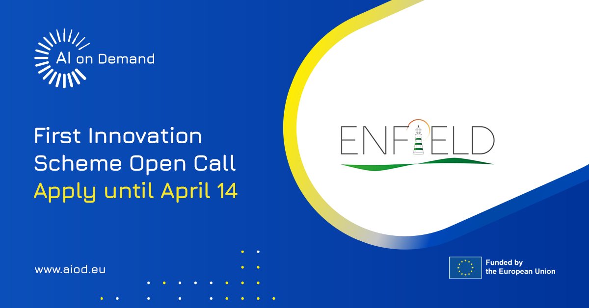 AIonDemand's tweet photo. Exciting Opportunity for #AI researchers!
The 3rd Open Call for the EU-funded @HorizonEnfield project is here! PhD candidates &amp; post-docs can apply for funding up to 14,400€ for research exchanges.
Deadline: April 14.🔜
Questions? This webinar will help: https://t.co/hjpzKyO3MQ https://t.co/gnsse7xVku