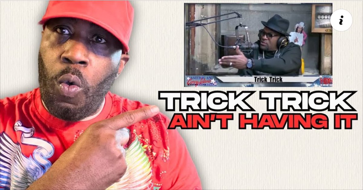 kblacktha1's tweet photo. “Trick Trick wasn’t having it… dude got checked real quick. Detroit legends don’t play!” 
https://t.co/P8Vr3YqVTi

#TrickTrick #DetroitRap #HipHop #RapInterview #ViralMoment #RealTalk #DetroitLegend #ContentCreator #WatchThis https://t.co/gBeHveN993