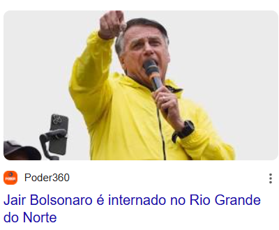 Já aviso logo!
Se for um camarão entupindo o Minto, de fato, teremos o primeiro preso político.

Jair Bolsonaro, jojo Rodynho, Carla Zambeli, Trump