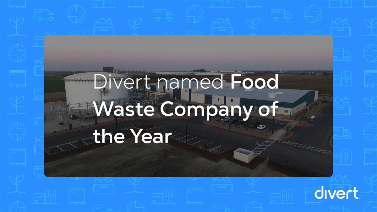 We're thrilled to share that Divert has been named Food Waste Company of the Year by CleanTech Breakthrough! 

cleantechbreakthrough.com/2025-winners/

#PreventProvidePower #CircularEconomy
