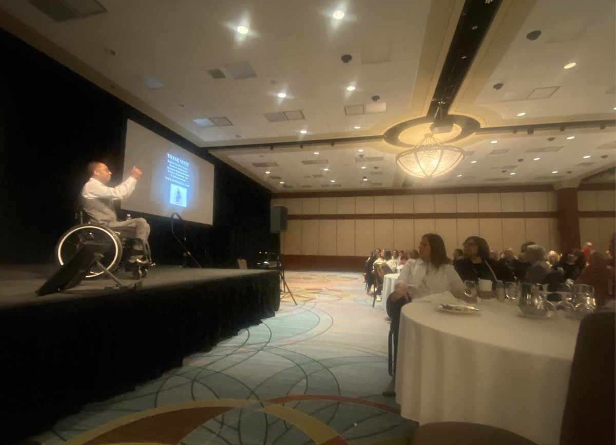 asetOntario's tweet image. On behalf of the #ASET2025 planning committee, thank you @theanthonylue 👏for delivering a keynote that challenged, inspired, and energized us all.
We’re so grateful for your voice and your vision. #dailyaffirmations 
#accessiblity #assistivetechnology