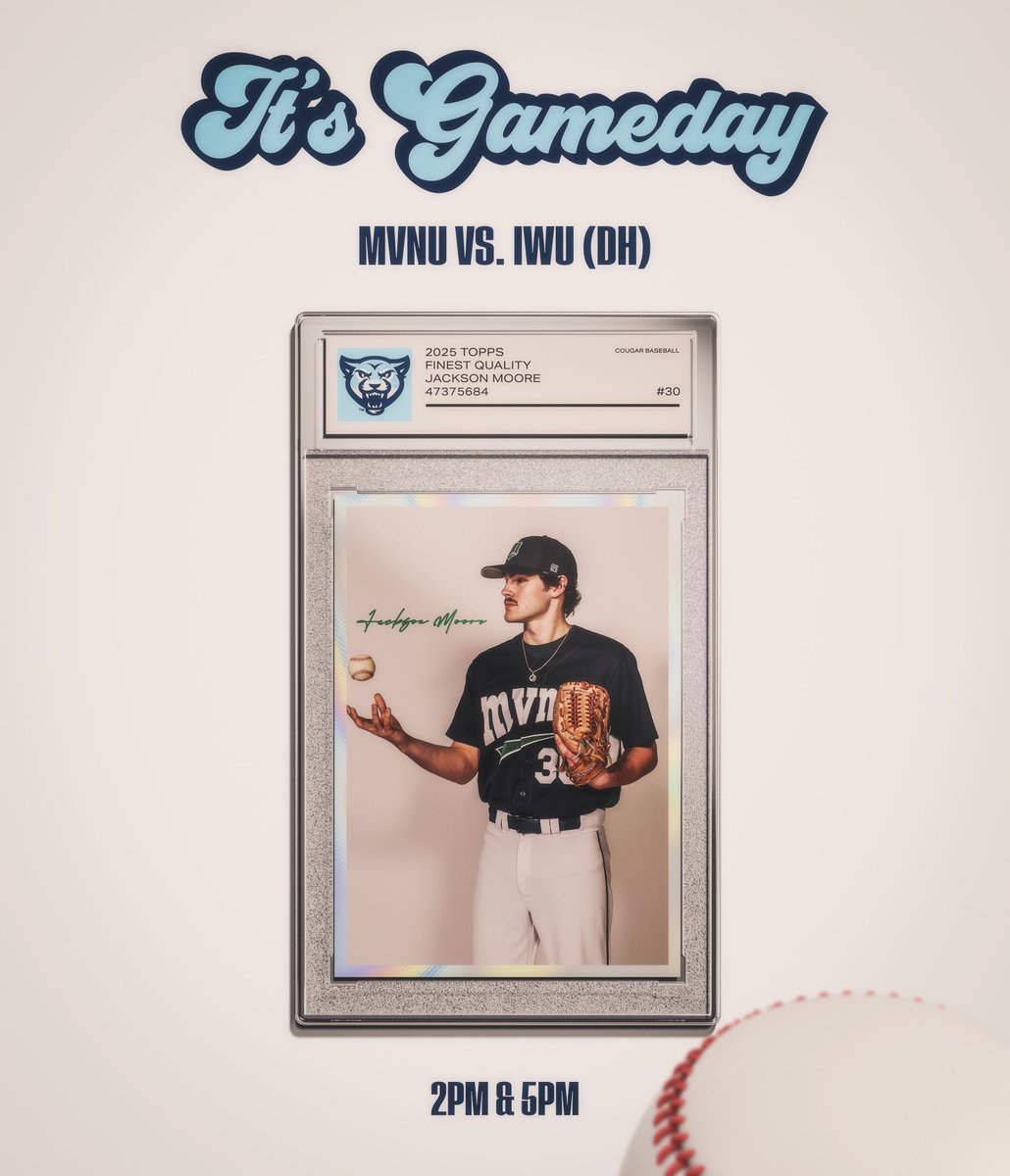 MVNU Athletics (@mvnu_cougars) on Twitter photo It’s game day at Cougar Field! <a href="/MVNUBaseball/">MVNU Baseball</a> hosts IWU for a doubleheader that begins at 2pm!
📺 stream.prestosports.com/mvnu
GM1📊 mvnucougars.com/sports/bsb/202…
GM2📊 mvnucougars.com/sports/bsb/202… It’s game day at Cougar Field! <a href="/MVNUBaseball/">MVNU Baseball</a> hosts IWU for a doubleheader that begins at 2pm!
📺 stream.prestosports.com/mvnu
GM1📊 mvnucougars.com/sports/bsb/202…
GM2📊 mvnucougars.com/sports/bsb/202…