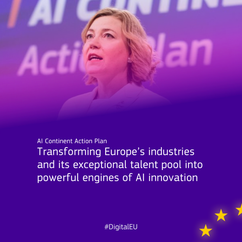 DigitalEU's tweet photo. Here's your #DigitalDigest:

🔹AI Continent: an action plan to make Europe a global leader in AI by boosting the EU’s AI innovation capabilities

🔹Public consultations open! Have your say on:

▪️Future cloud and AI policies
▪️Apply AI Strategy
▪️Cybersecurity Act