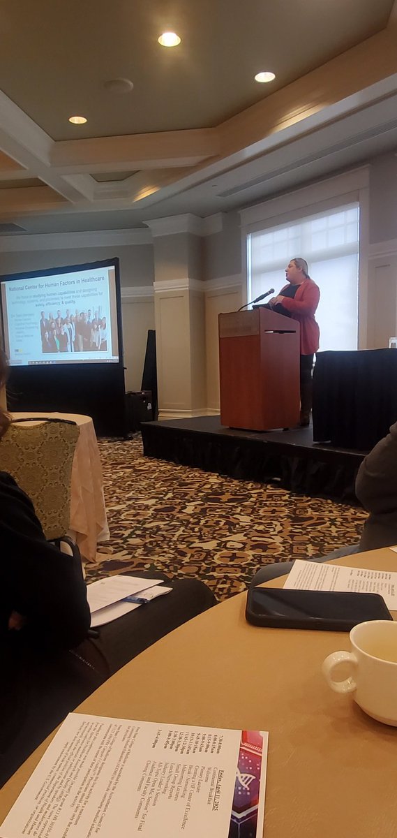 Natalie Claire, MPH (@nataliegangai) on Twitter photo Great talk from <a href="/kmillerdrph/">Kristen Miller</a> from MedStar on creating a Human Factor Center of Excellence #AIHF2025 Great talk from <a href="/kmillerdrph/">Kristen Miller</a> from MedStar on creating a Human Factor Center of Excellence #AIHF2025