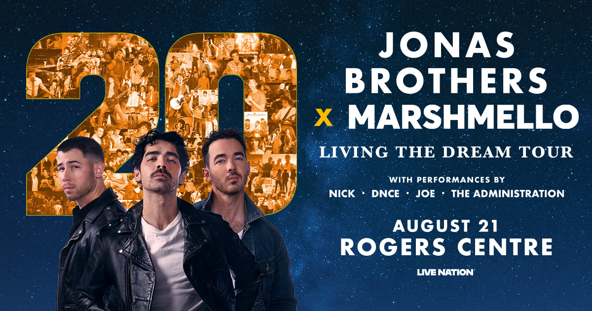 🚨CONTEST ALERT🚨 The Jonas Brothers are hitting the road this summer for a celebration of their 20-year journey!

CHYM 96.7 has YOUR chance to WIN🙌

ENTER on SEEKR for your chance to WIN tickets to see The Jonas Brothers perform @ the Rogers Centre on August 21-2025😍