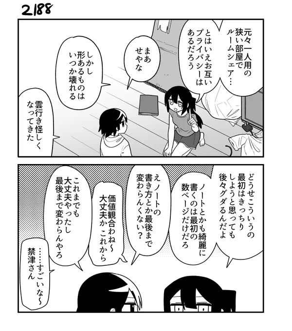 創作2コマ漫画その2188 