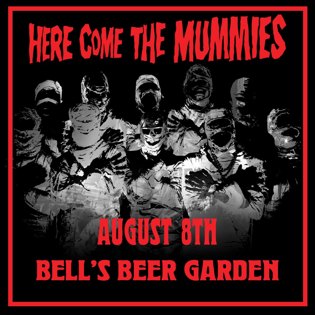 EccentricCafe's tweet photo. C'mon and let your freak flag fly! Here Come the Mummies are in the beer garden, Friday, August 8th and tickets are on sale now! Grab yours here. 🎟️ 👇 https://t.co/QqppskQF6U https://t.co/OakPw5Mu67