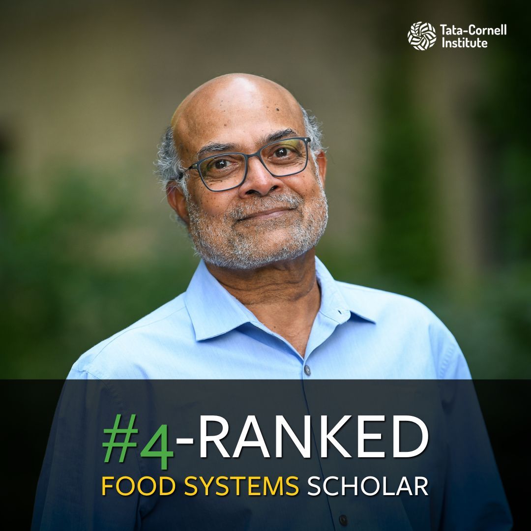 TCI Director Prabhu Pingali has been ranked the #4 food systems scholar in the world by ScholarGPS. Congratulations, Dr. Pingali!

Learn more ➡️ scholargps.com/scholars/28760…