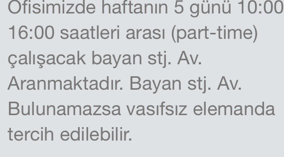 eceemsaylan's tweet photo. Bayan Stj. Av. ile vasıfsız eleman birbiri yerine geçebilecekse şimdi vasıfsız eleman dilekçe yazıp, dosya takibi mi yapacak yoksa Stj. Av. ofiste bulaşık temizlik karşılama işine mi bakacak??? https://t.co/icmMse1iVc