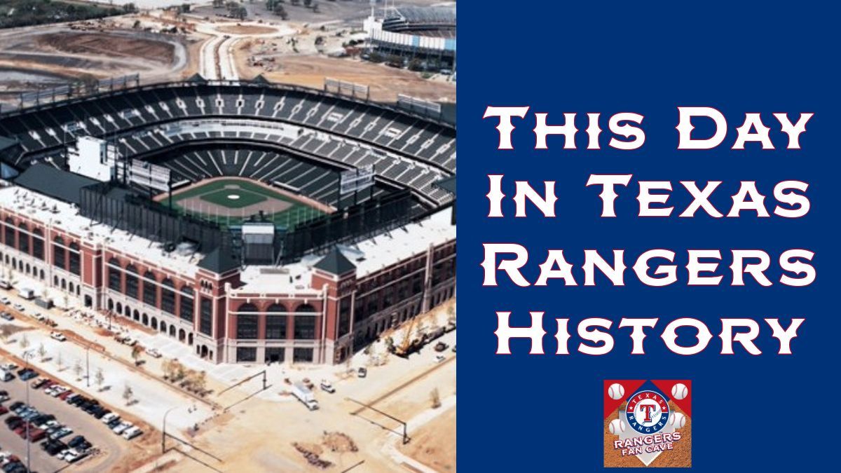 This Day in Texas Rangers History: 1994 - The Rangers play their first regular-season game at The Ballpark in Arlington on April 11, losing 4-3 to the Milwaukee Brewers, marking the start of a new era in a state-of-the-art facility. The stadium would become known as "The Temple."