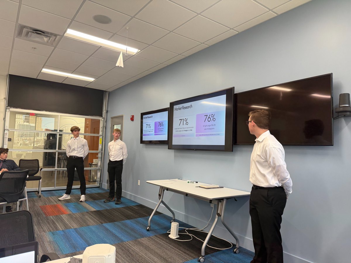 LS_Scholars's tweet photo. @LS_Scholars &amp; @LSHS_Envision sophomores worked with Tier1 Performance Solutions on strategic marketing models and defining how to win moments of truth. Great opportunity for students @LaSallePride to connect with professionals at Tier1. https://t.co/SYVR7f5hOJ