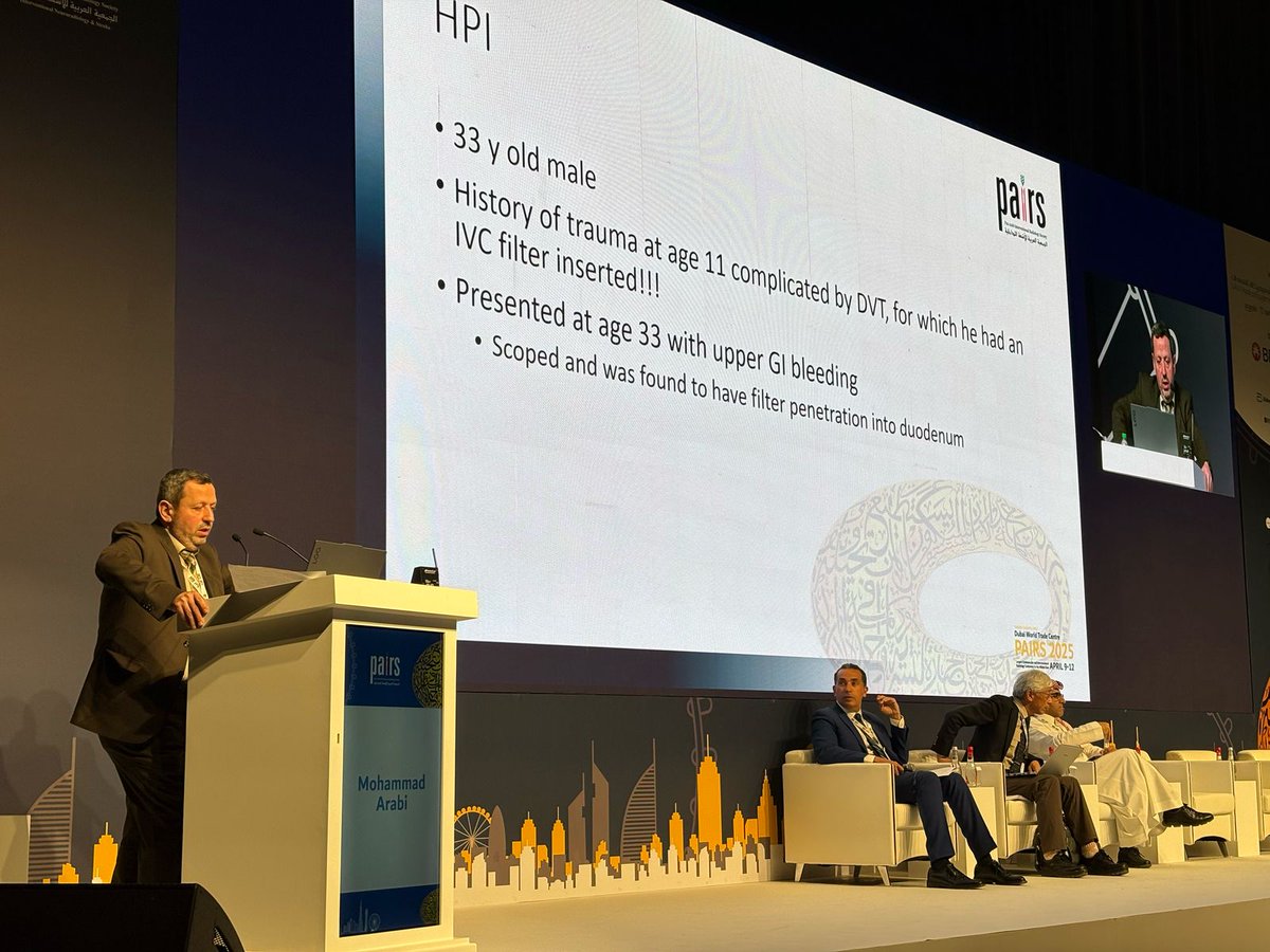 pairsmedia's tweet photo. Dr. M. Arabi (KSA) presented a challenging case on Advanced Filter Removal with Bowel Penetration.

#PAIRS2025 #InterventionalRadiology #VenousInterventions https://t.co/KN9cRrHkRN