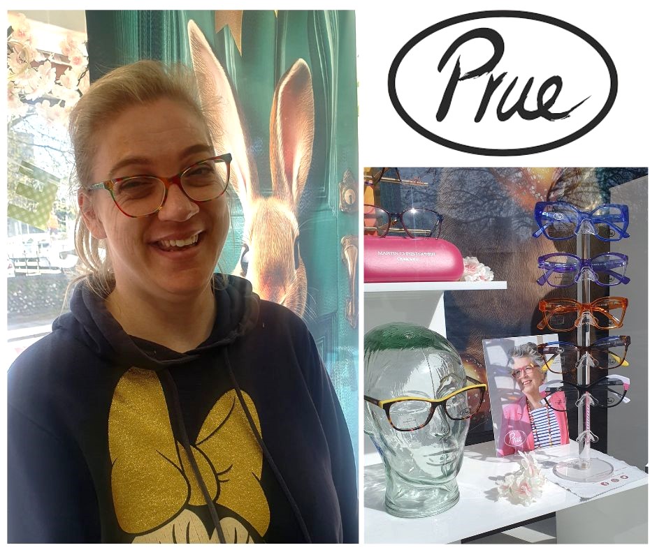 Our amazing patient is absolutely glowing in these colourful Prue spectacles. You can tell she loves them as much as we do! #PrueSpectacles #IndependentOpticians #MCopticians #LookGoodFeelGreat