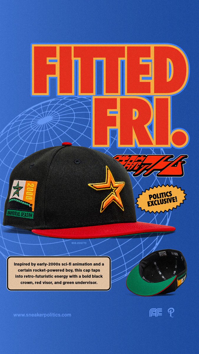 The New Era x Politics Houston Astros 59FIFTY Fitted - Black/Scarlett is available online + at all locations. 

Shop Now: l8r.it/eOco