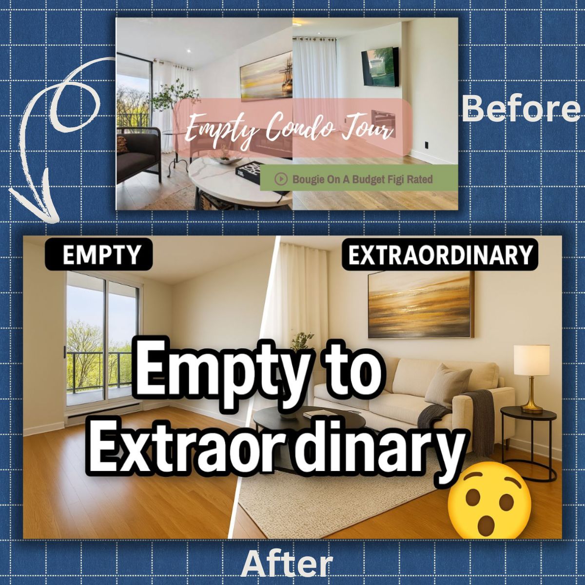 TaniaRahmanX's tweet image. 🎯 YouTube Thumbnails That Convert: Before &amp;amp; After Edition!
 The thumbnail is your first impression — make it count. Here&apos;s a transformation I worked on that takes a simple condo tour and turns it into a scroll-stopping visual story.
#YouTubeMarketing #ThumbnailDesign #CTRBoost