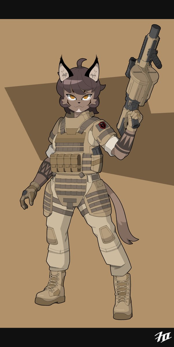 밀리터리 카라칼 🔫😼
#OC