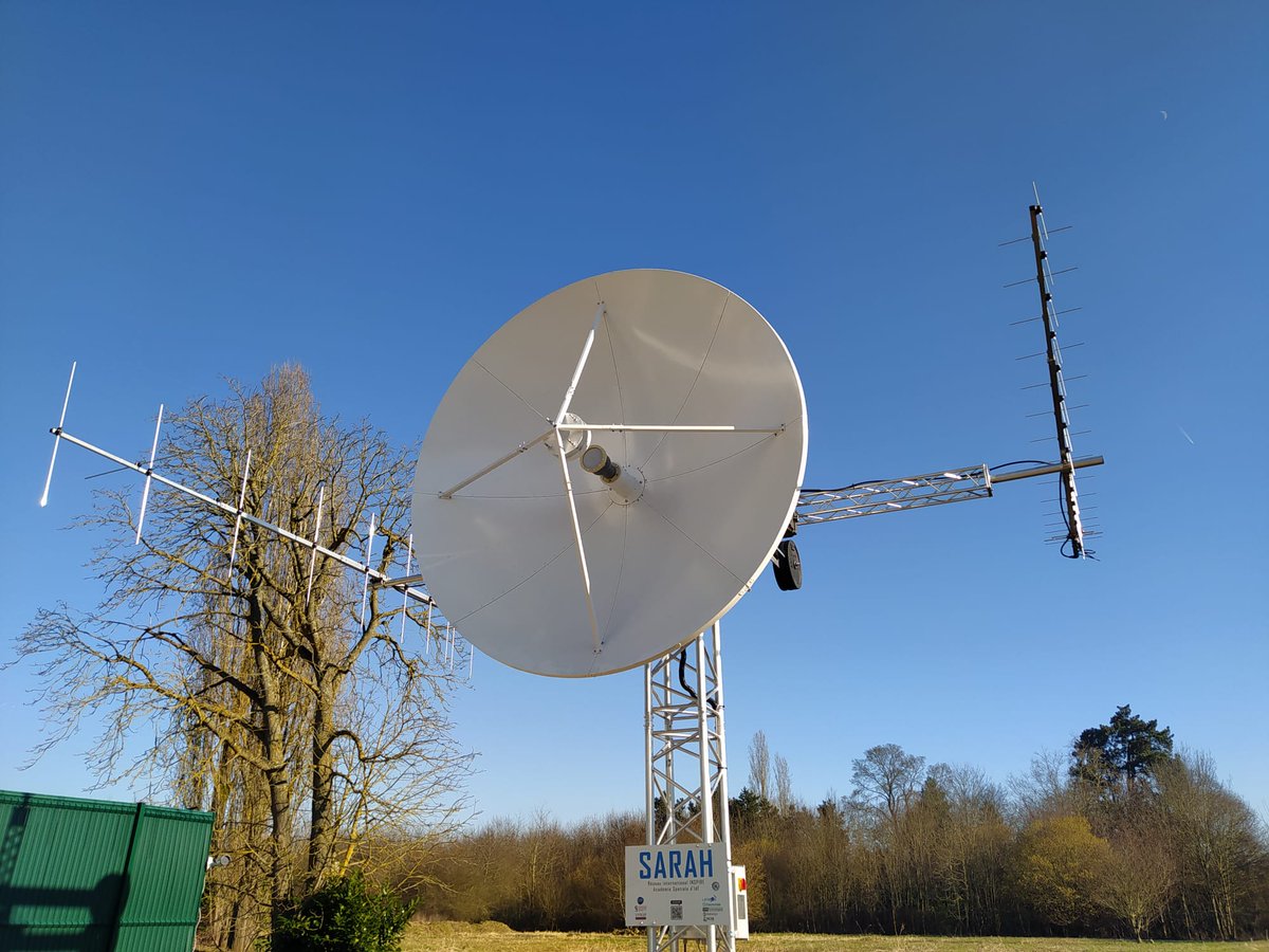 Now that we have an accurate TLE, we have a very nice pointing between UVSQsat-NG and SARAH ground station. The S band link provides good capacities to get data from space!