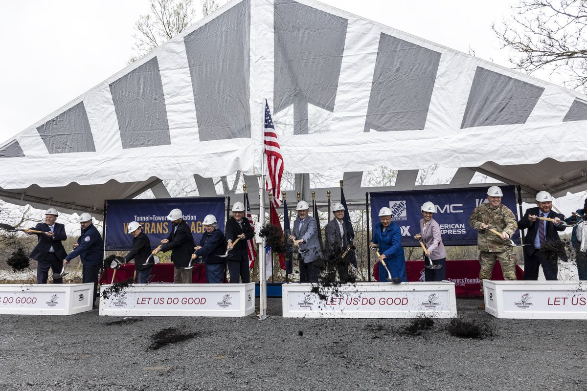 Tunnel2Towers's tweet photo. Tunnel to Towers would like to thank everyone who joined us in Harrisburg, PA for our Veterans Village Groundbreaking! Whether you joined us in person or via livestream, we are so grateful for the support of our donors and the Harrisburg community.❤️🇺🇸 https://t.co/mc3efukOwv
