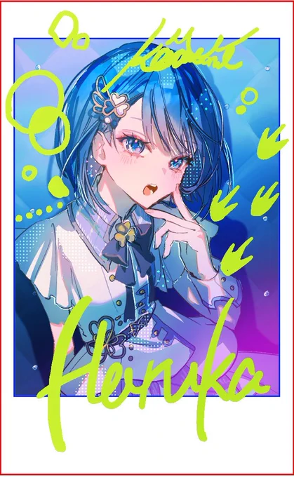 モモさん箔押しチェキになる 