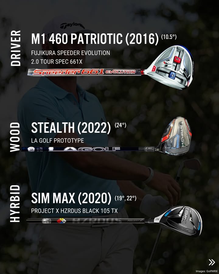 clubchampmedia's tweet photo. Here are some of our favorite clubs from @DJohnsonPGA's impressive 18-year run with @TaylorMadeGolf! How would you build DJ's bag in 2025? 

#ClubChampion #BetterFitLowerScores #ClubFitting #ClubFitters #DustinJohnson https://t.co/E7I006XXyj