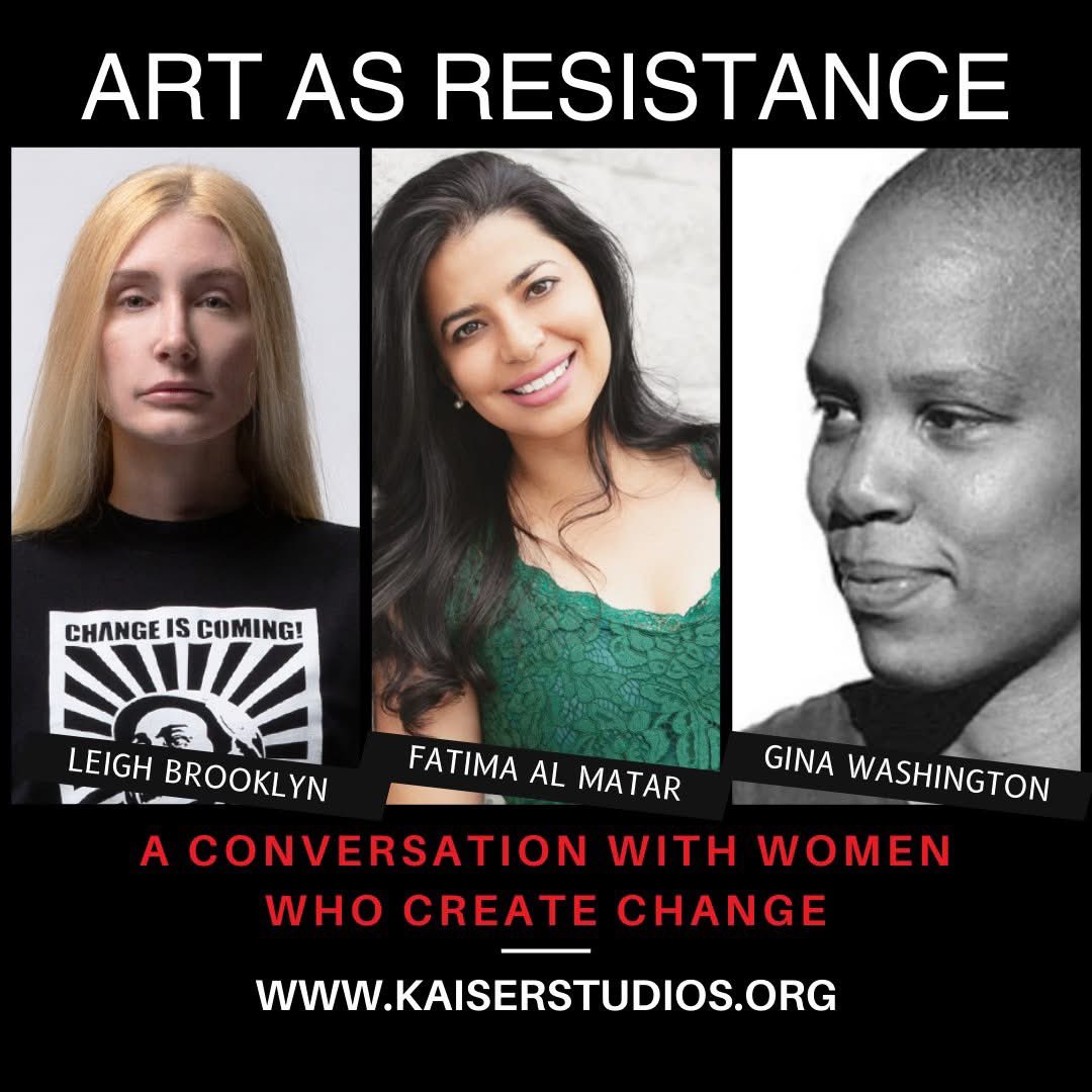 Kaiser Studios presents "Art as Resistance: A Conversation with Women Who Create Change"

Thurs, May 29, 2025
6:30 PM – 9:00 PM
2418 Professor Ave, Cleveland

Moderated panel + audience Q&amp;A + networking
Free and open to the public

#arttalk #contemporaryartists #activist