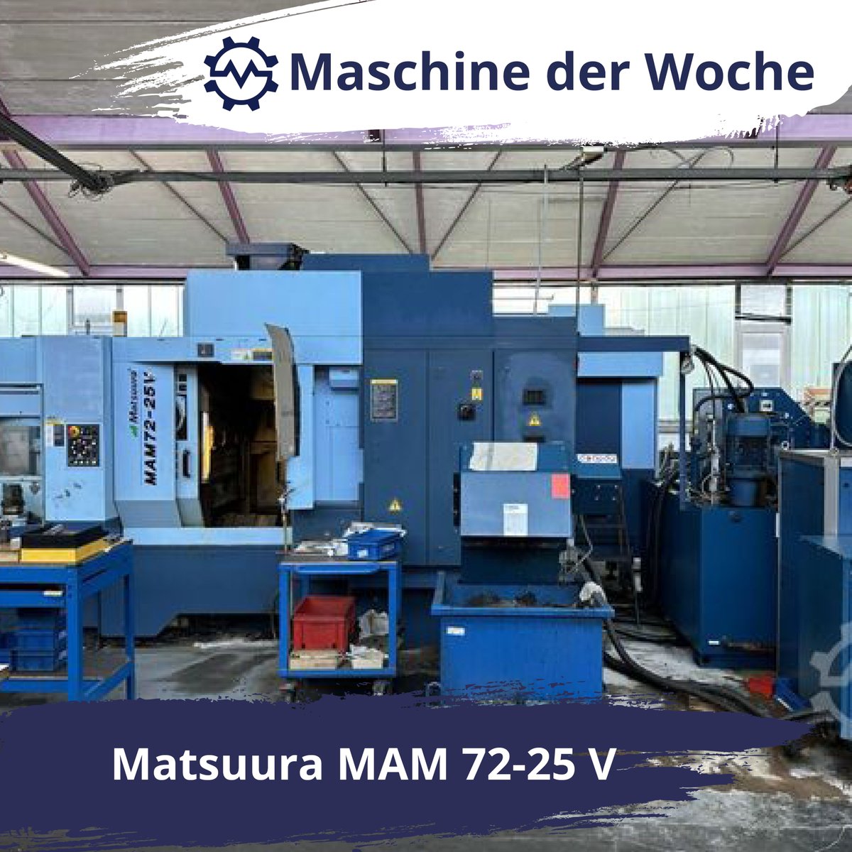 ⚙⚙⚙ Maschine der Woche ⚙⚙⚙
Präzise 5-Achs-Bearbeitung mit der Matsuura MAM 72-25V: 550x410x450 mm Verfahrweg, 15.000 U/min, 10 Paletten, 60 Werkzeuge, Fanuc-Steuerung &amp; 70 bar Innenkühlung für maximale Effizienz.
👉maschinensucher.de/matsuura-mam+7… #maschinensucher