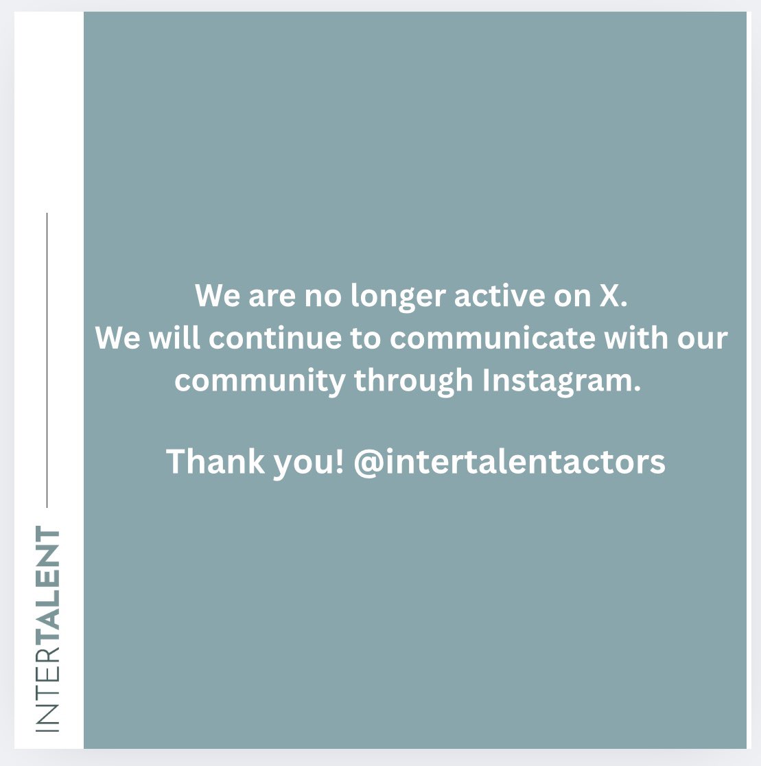 InterTalent Actors & Creatives tweet media