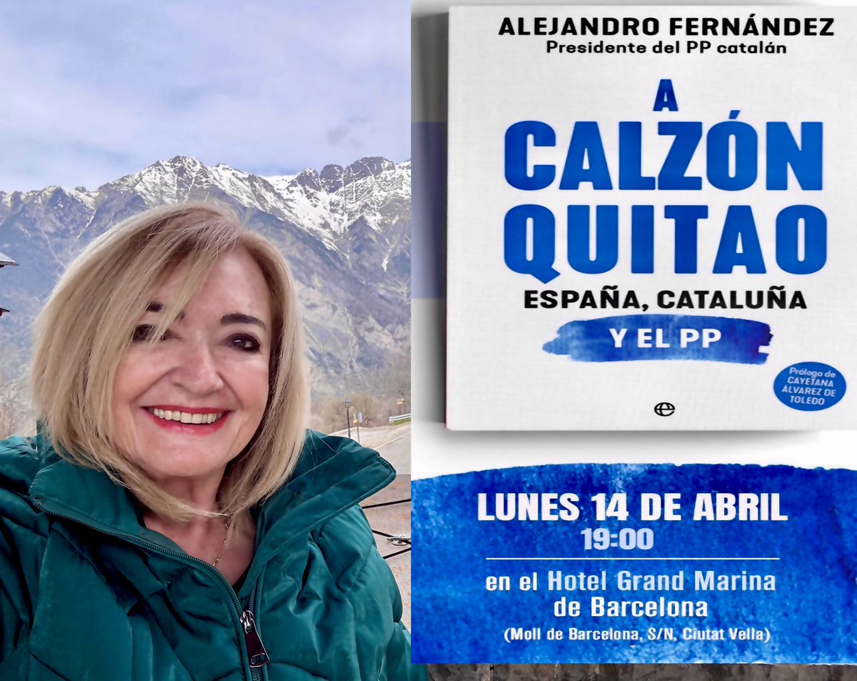 nuriagomezgra's tweet photo. 📣El lunes 14, nos vemos en Barcelona, acompañando a @alejandroTGN en la presentación de su libro, #acalzonquitao
#yoconalejandro https://t.co/BW2Ovouz5i