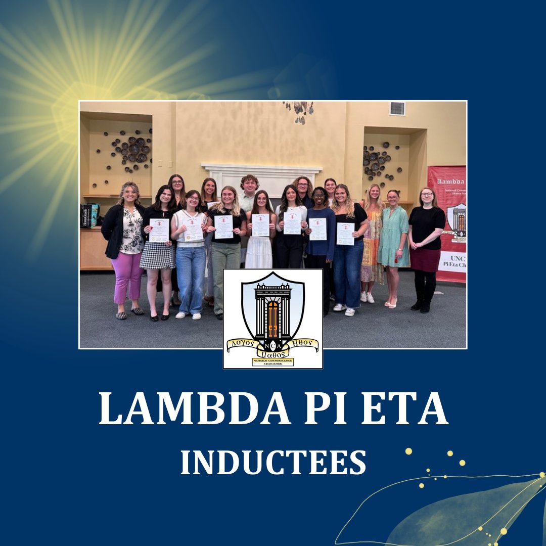 UNCWCOM's tweet photo. Congratulations to our new Lambda Pi Eta (LPH) inductees and graduating seniors! #UNCWCOM #lambdapieta #LPH https://t.co/UHYFPZCWoT